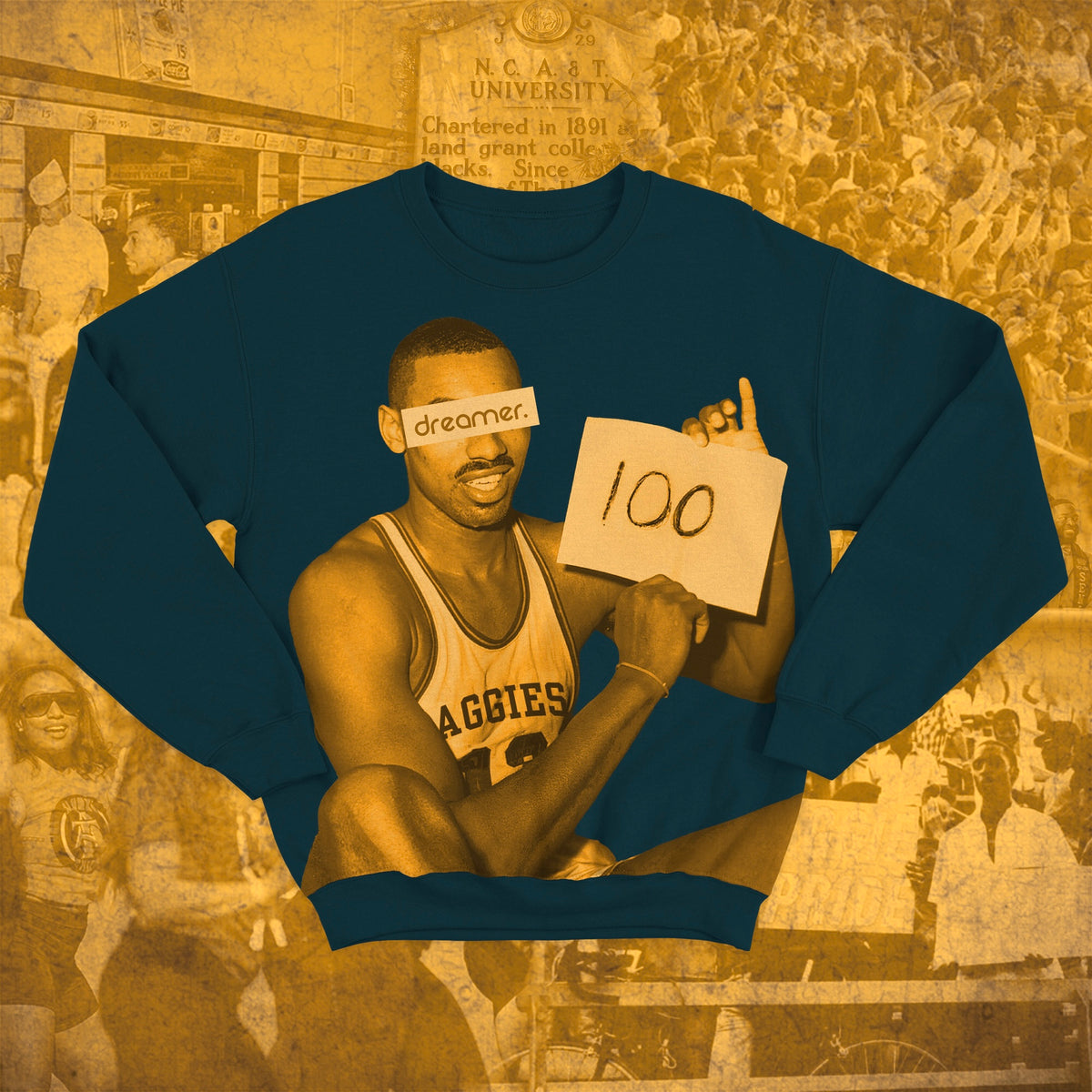 dreamer. | GHOE 100 Years Vintage Crewneck NAVY